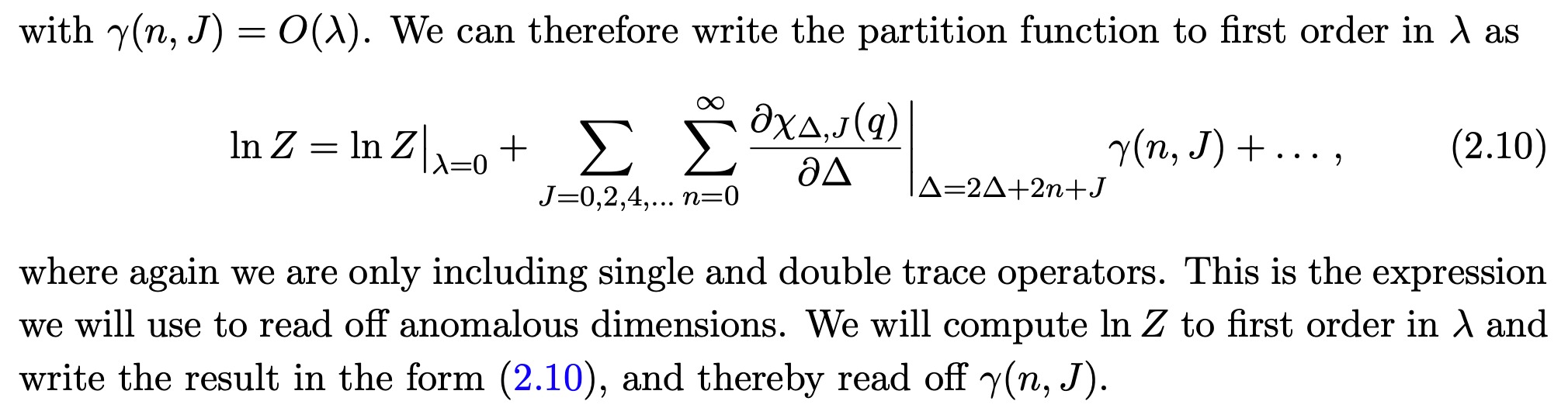 Anomalous dimensions from thermal AdS partition functions